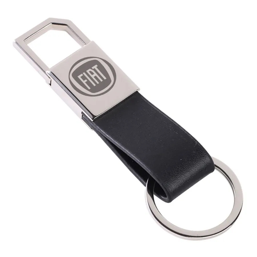 Sturdy Ring Leather Keychain 3