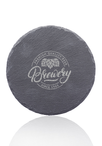 Minack Round Slate Coasters 4