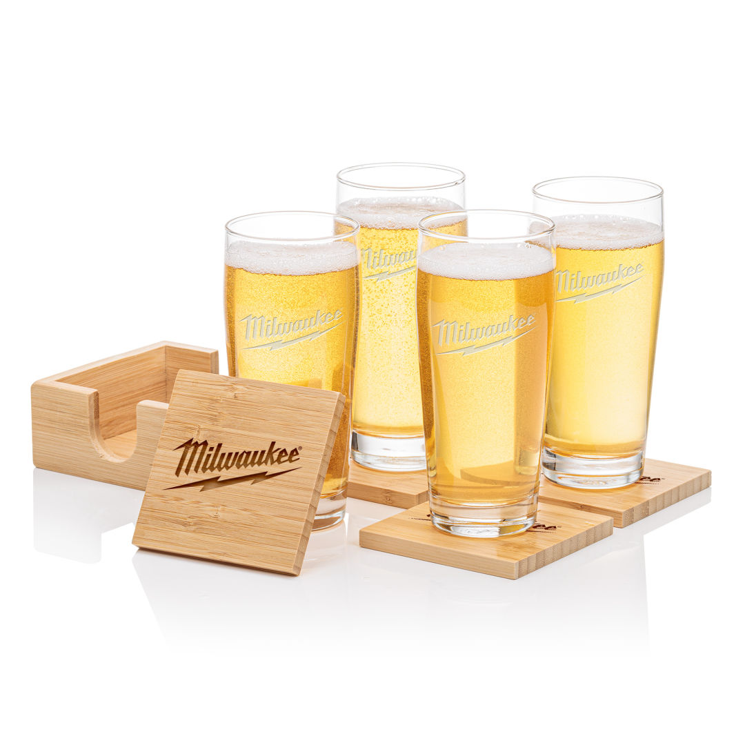 Bamboo Coaster Gift Set - Wilmington 5