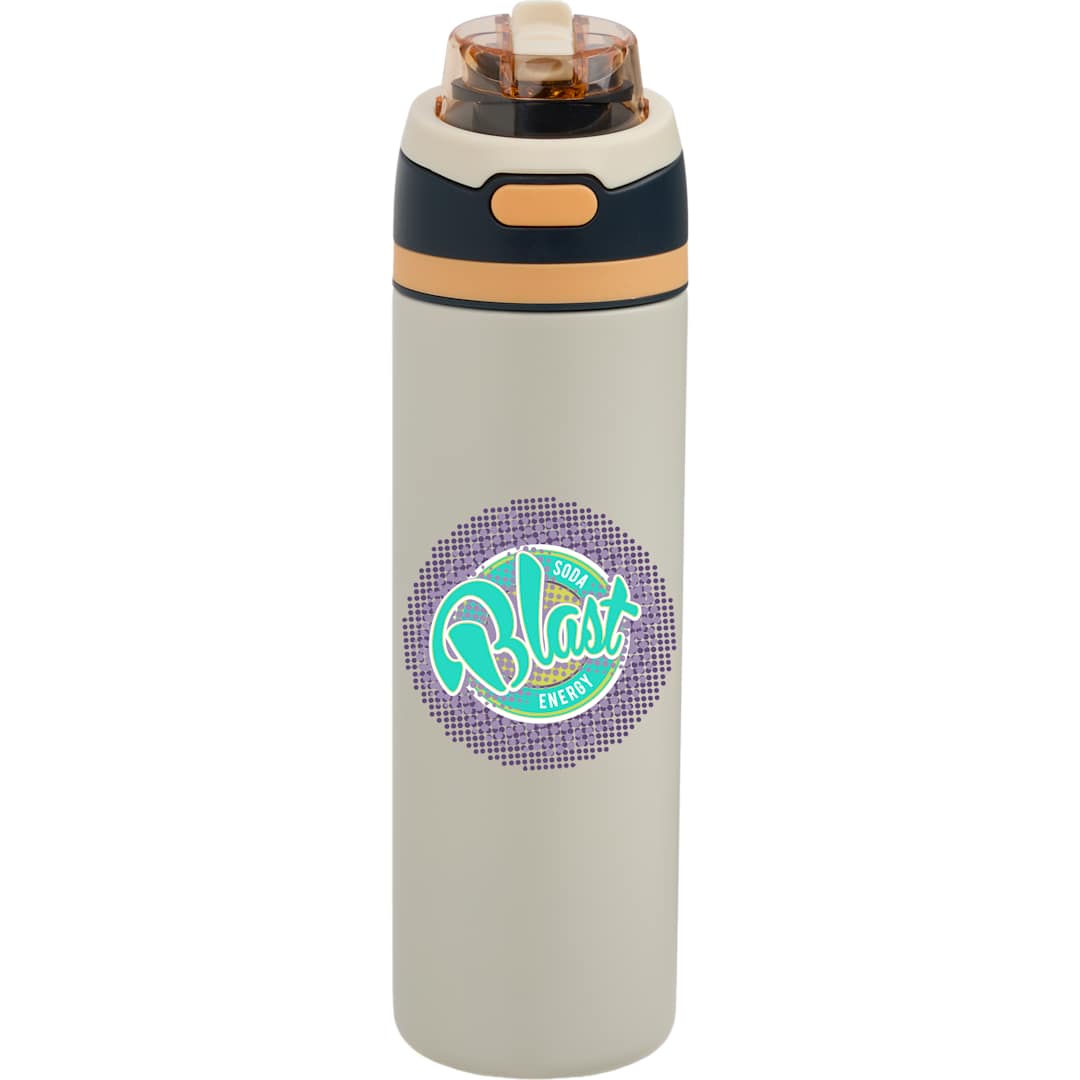 Elvin 28oz Recycled Stainless Flip Straw Bottle, custom water bottle with logo imprint 13