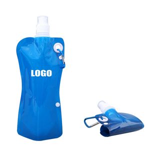 Snap Button Foldable Water Pack With Carabiner 13