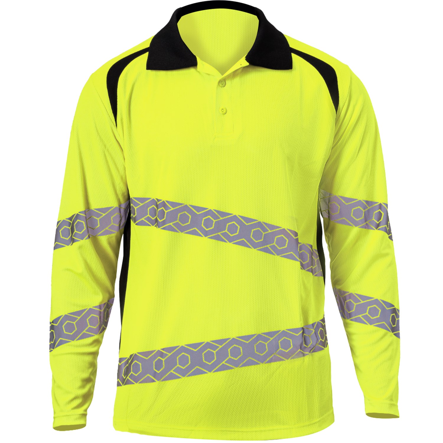 Class 3 Safety Long Sleeve Polo with 2" Segmented Tape 9