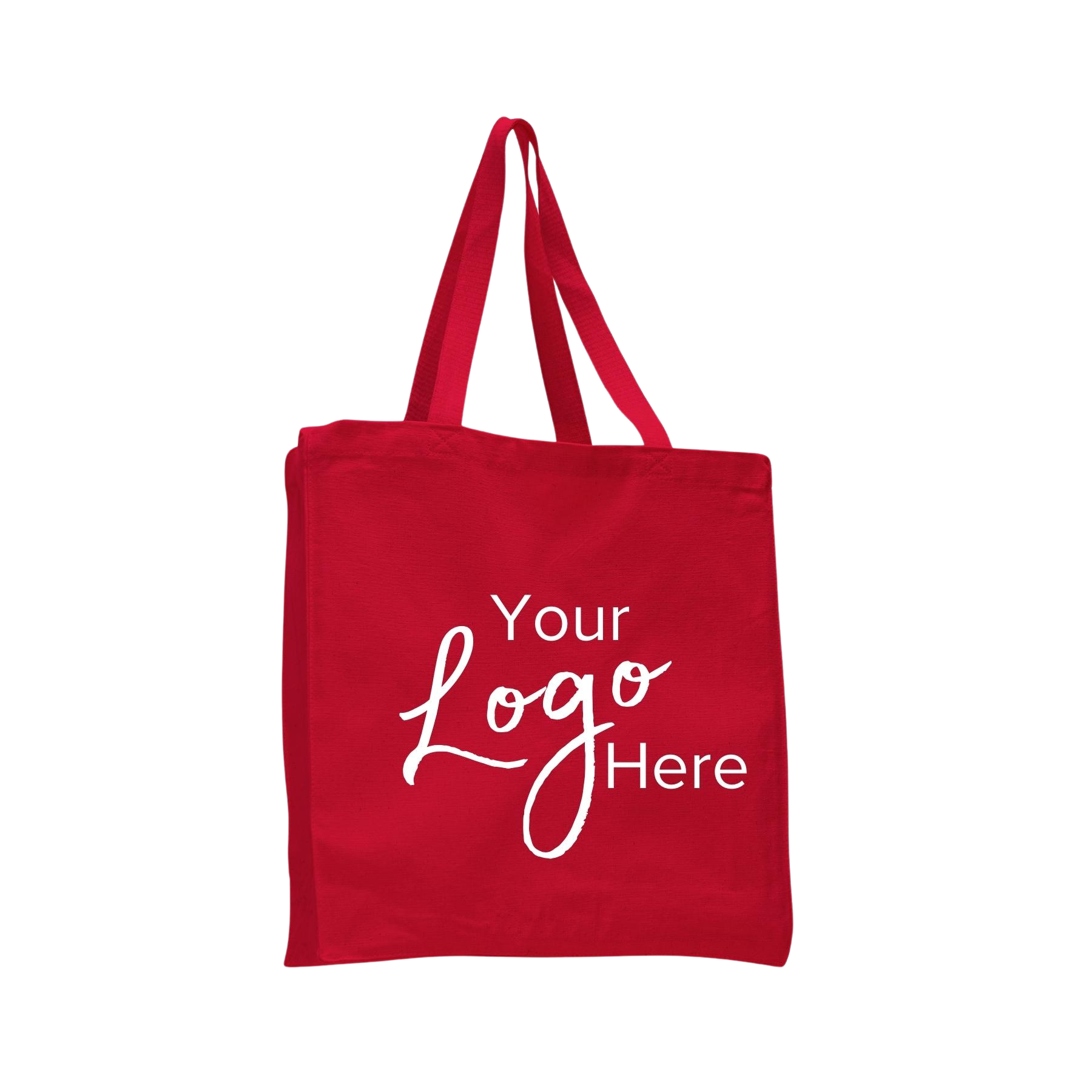 Canvas Shopper Bag 14" W x 15" H with 4" Gusset, custom tote bag with logo imprint 11