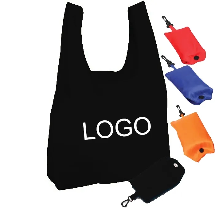 Folding Nylon Tote With Pouch 3