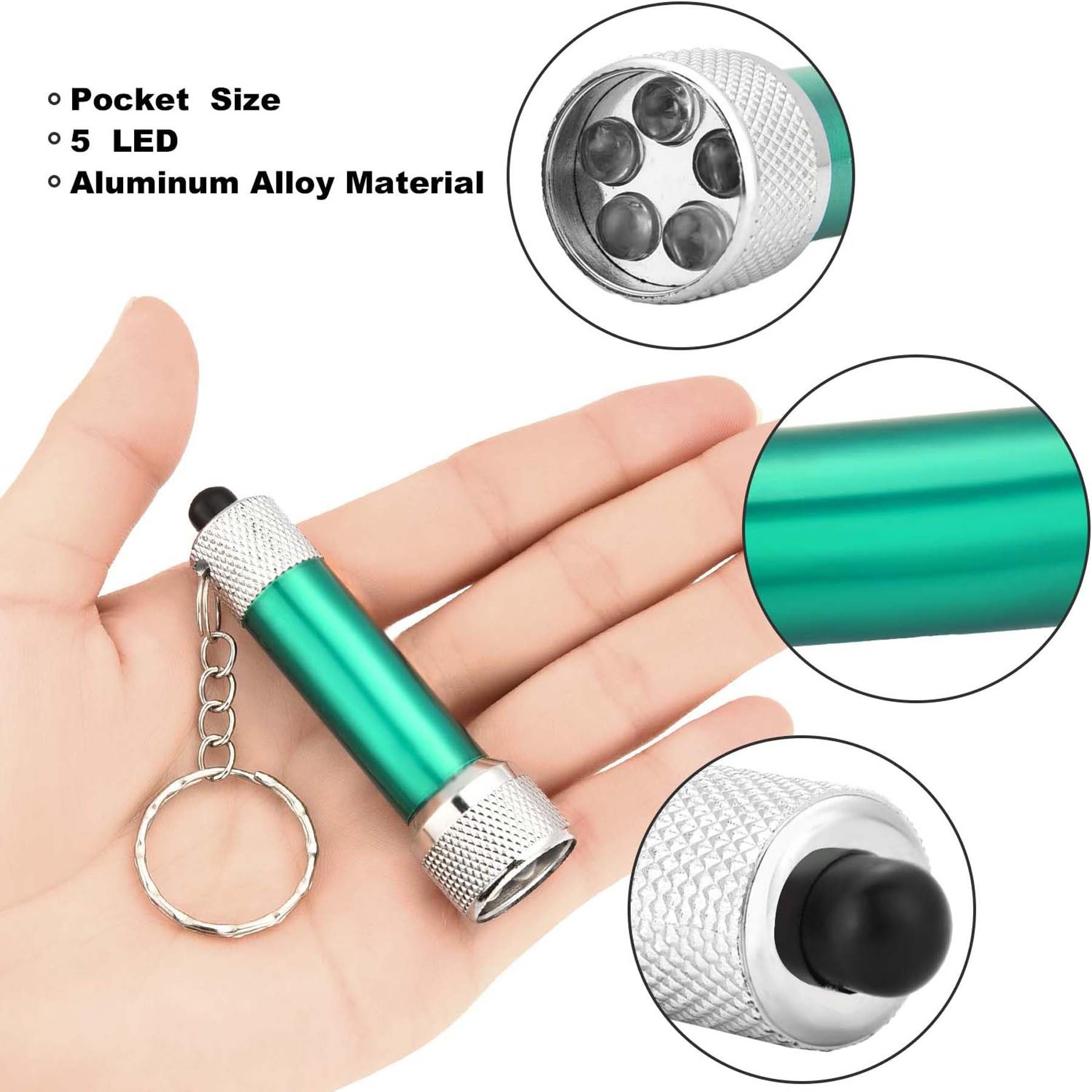 5 Led Aluminum Flashlight Keychain 2