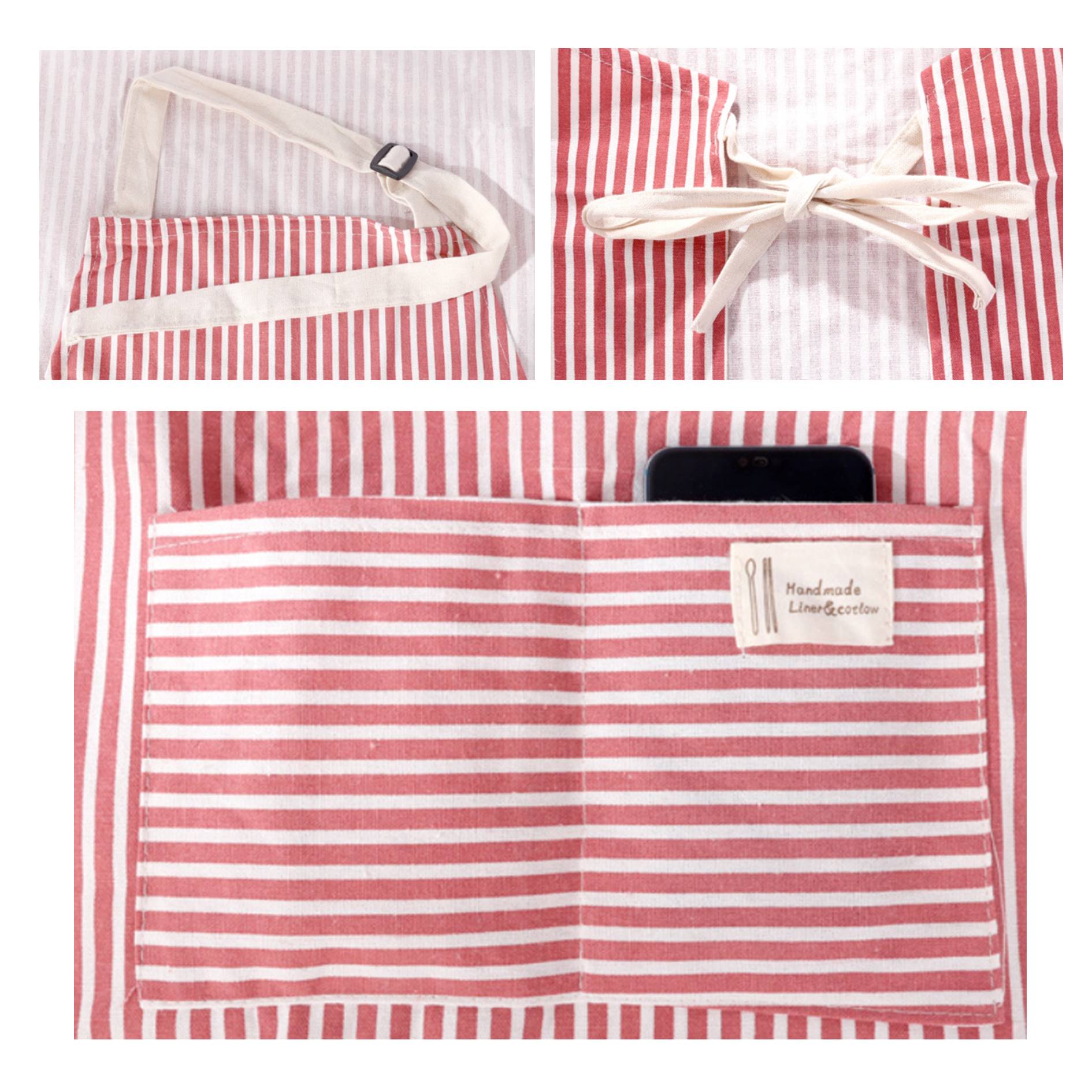Custom Cotton Hemp Apron With Pockets 4