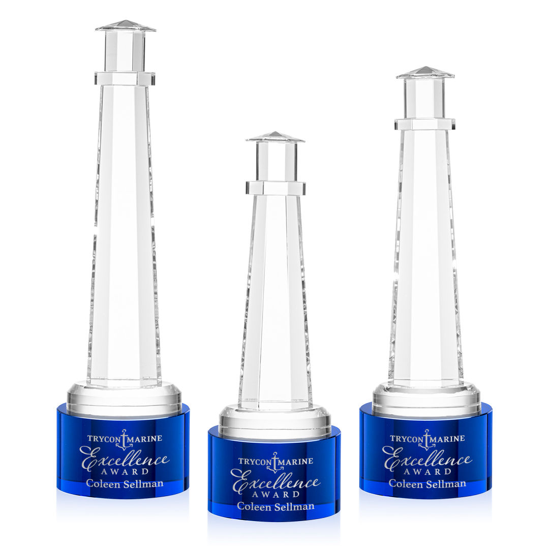 Lighthouse Award on Marvel Base - Blue