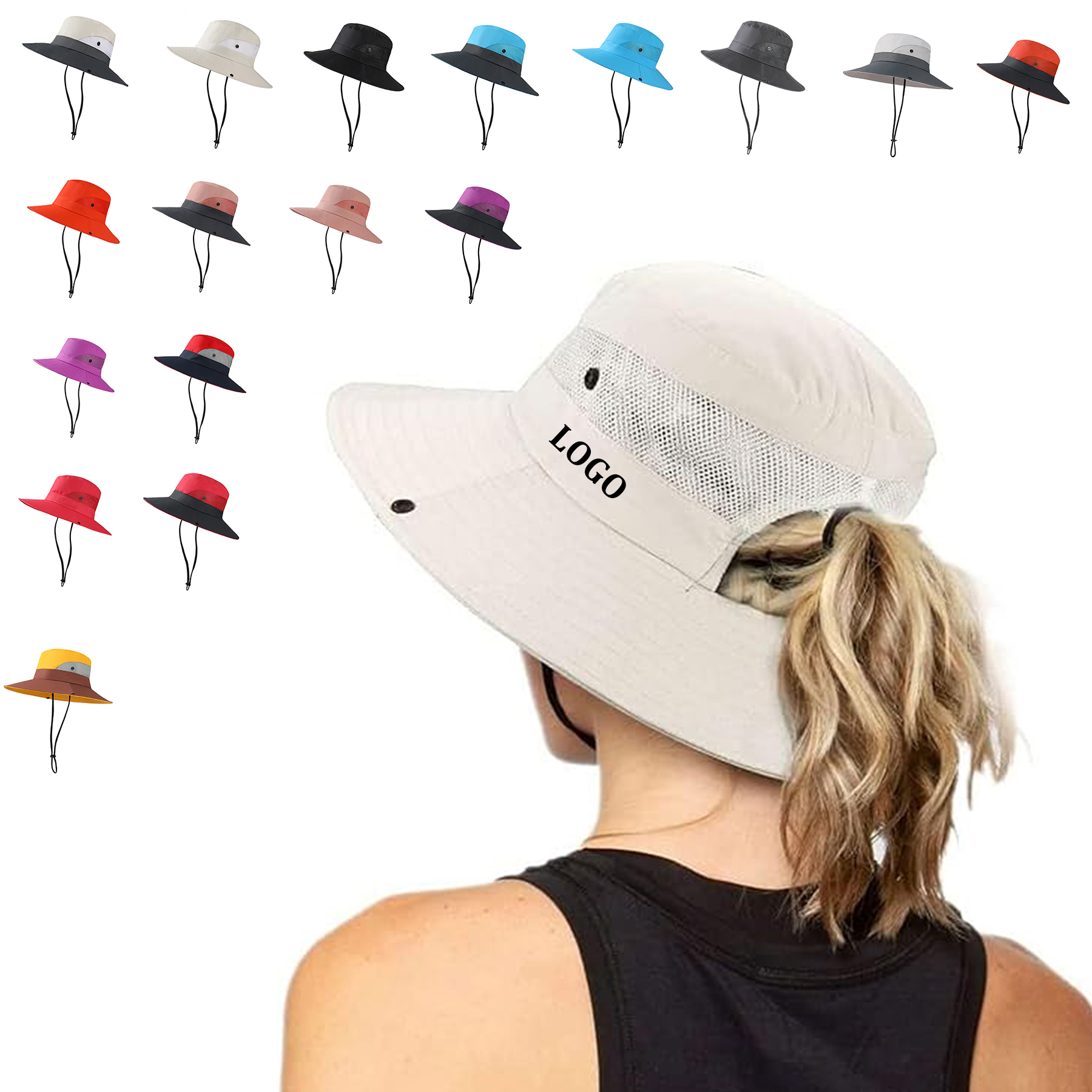 Outdoor Foldable Sun Mesh Hat 2