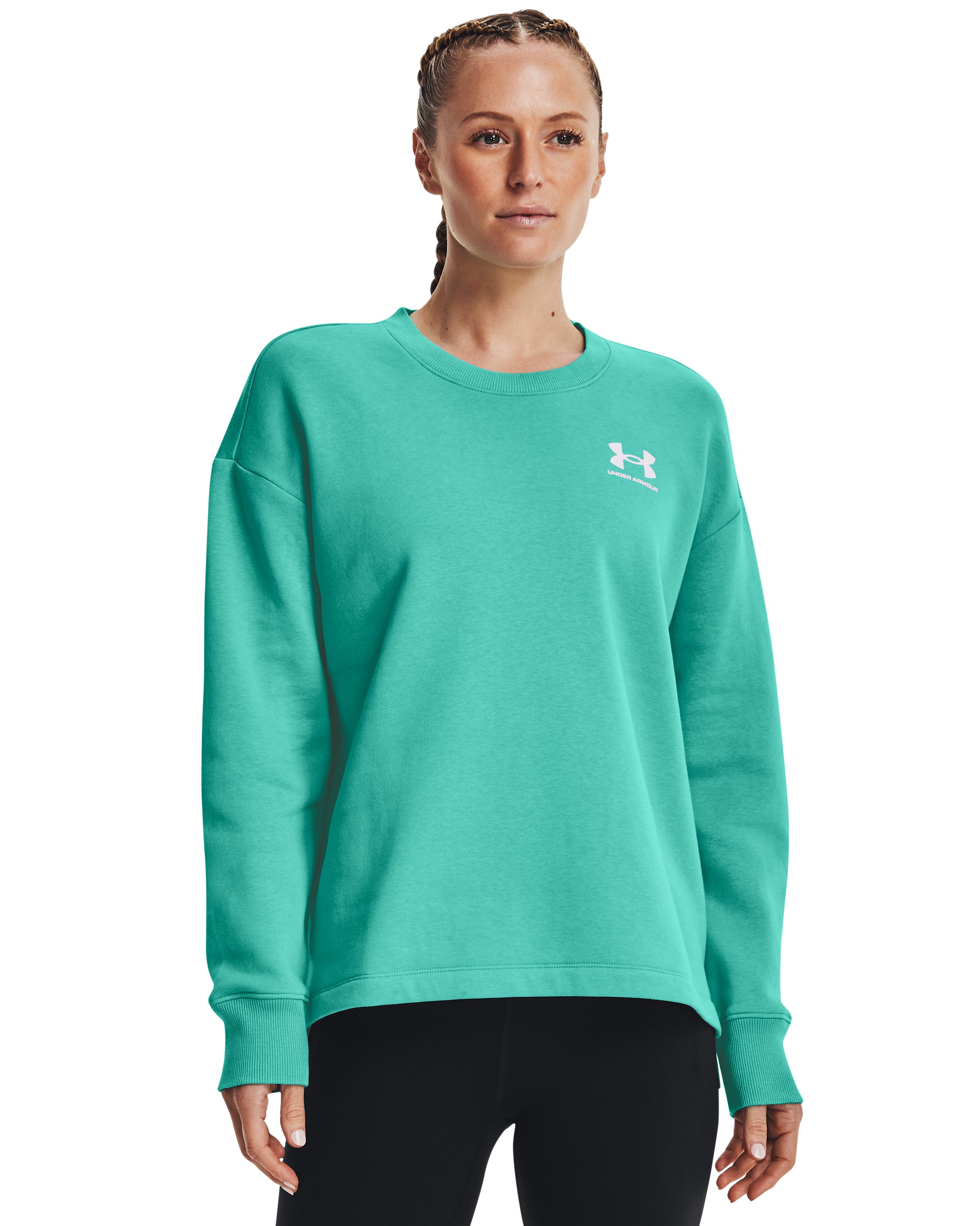 UA Rival Fleece Women's Oversized Crew 7