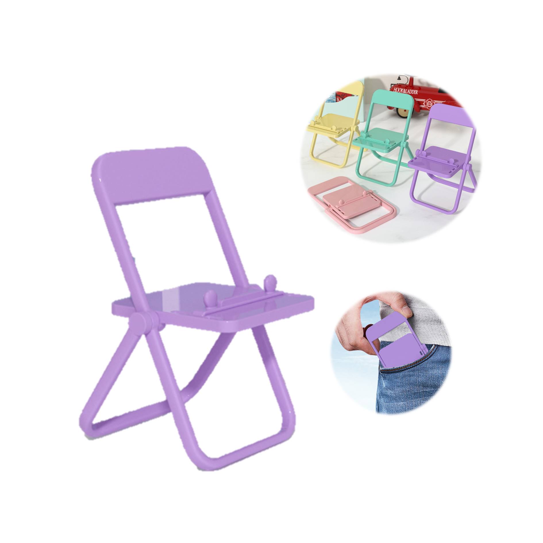 Plastic Chair Shape Stand Phone Holder 4