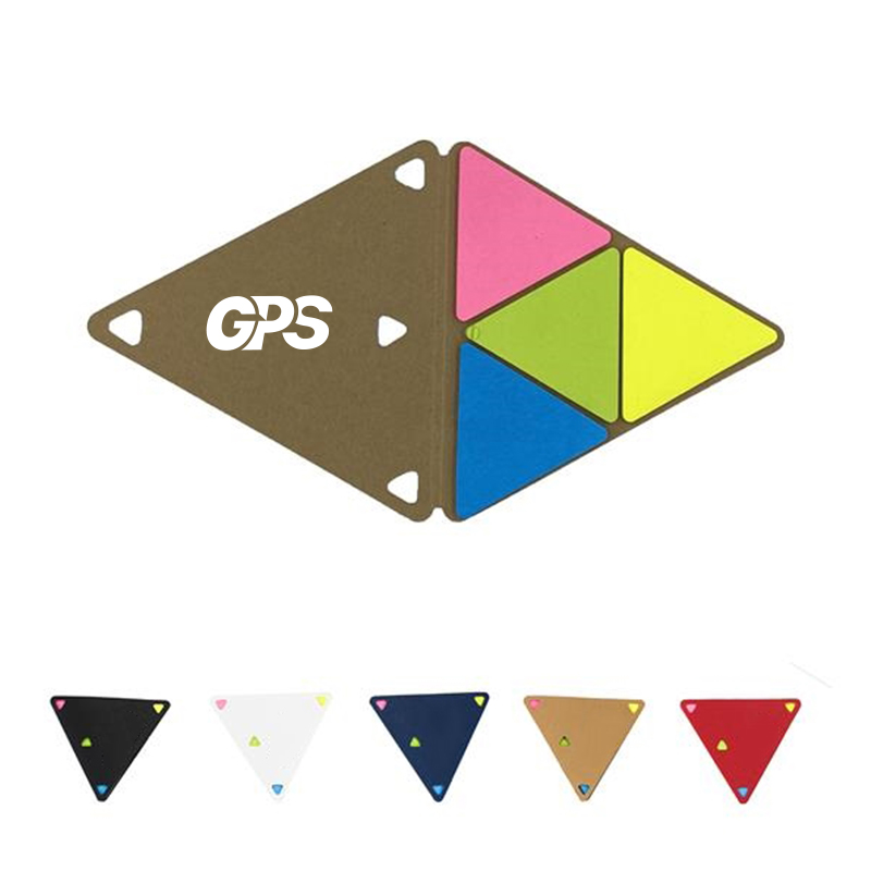 4 1/8 " Triangular Multi-Color Sticky Notes 2