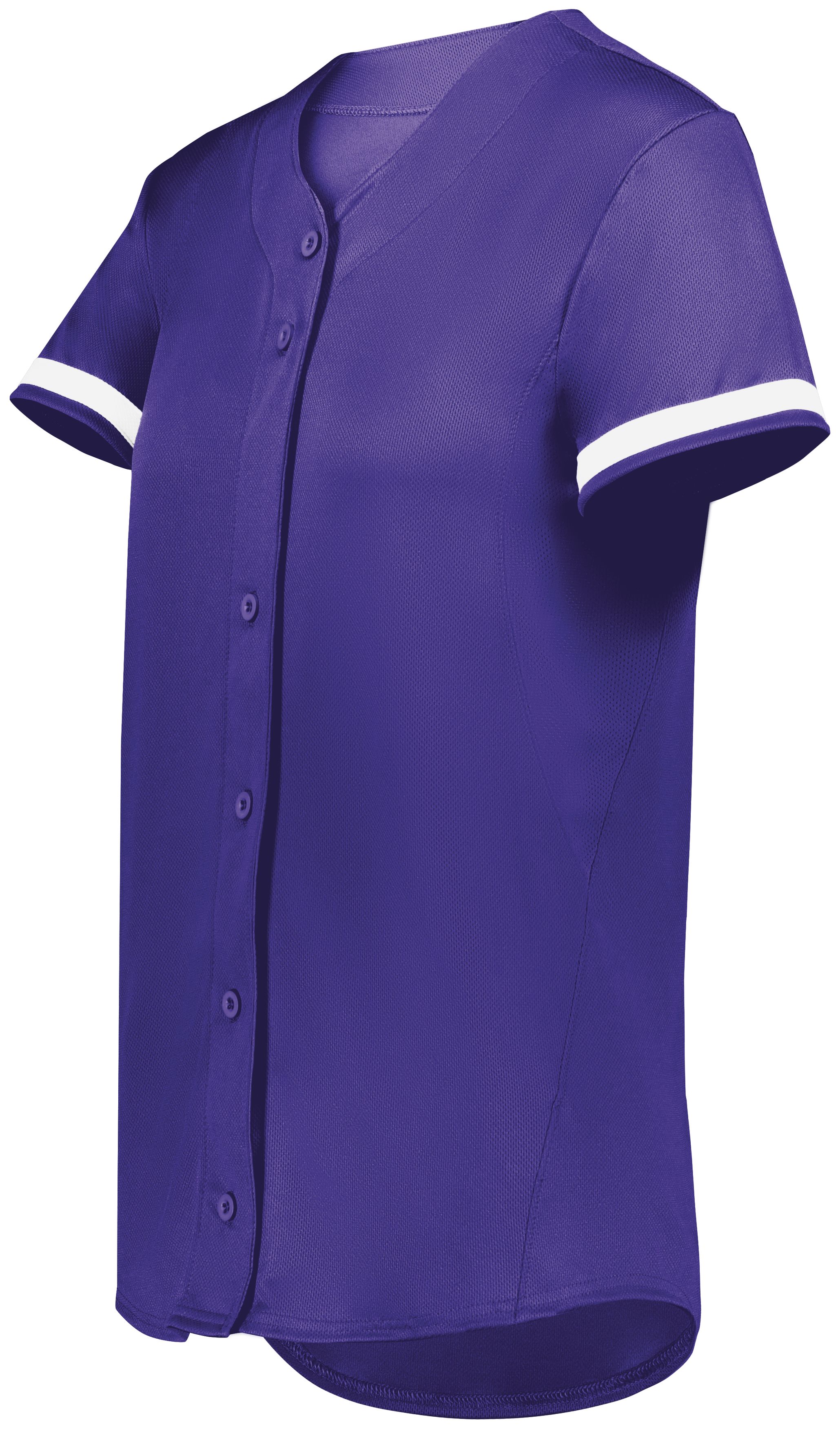 Girls Cutter+ Full Button Softball Jersey 7