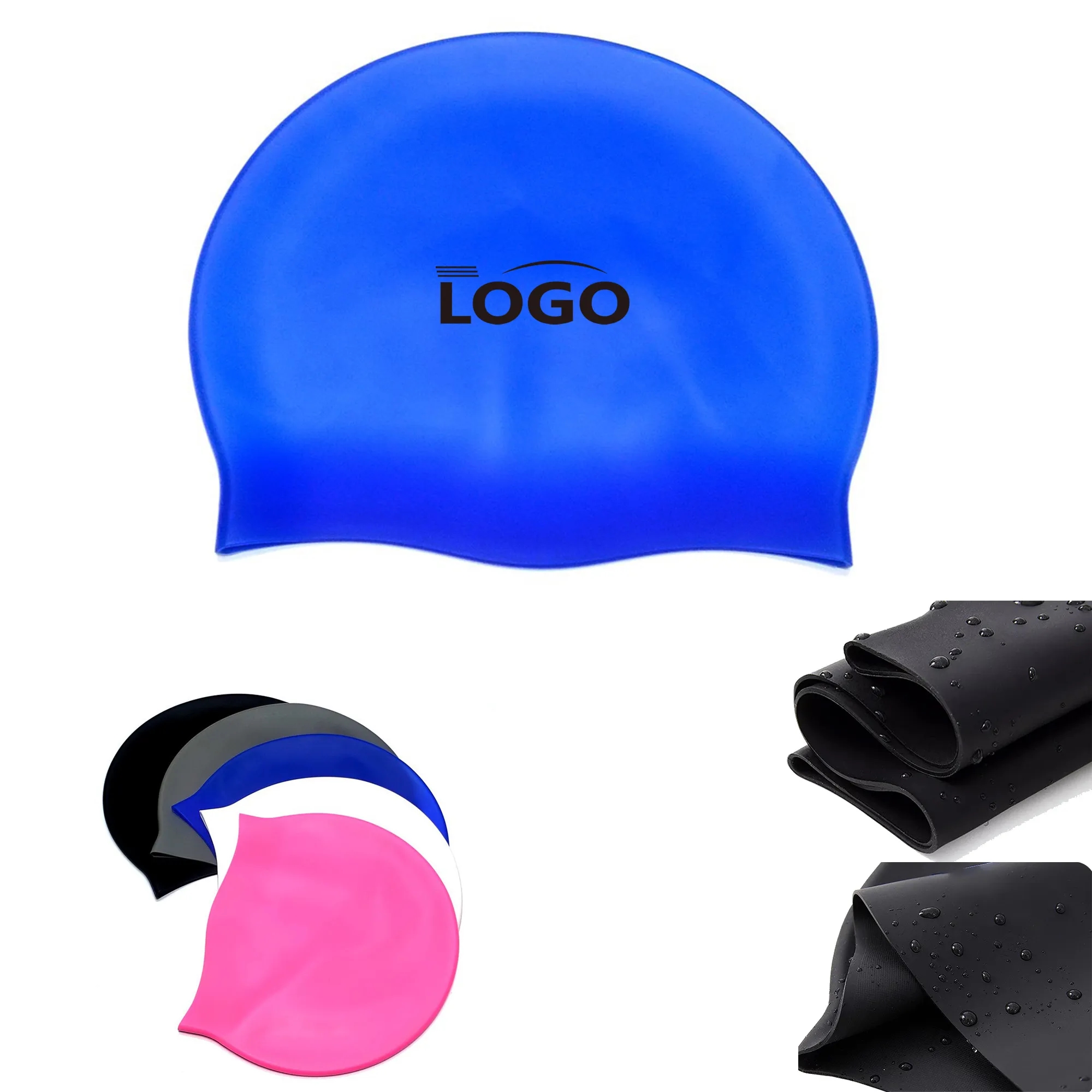 Classic Silicone Swimming Cap MOQ 10pcs 4