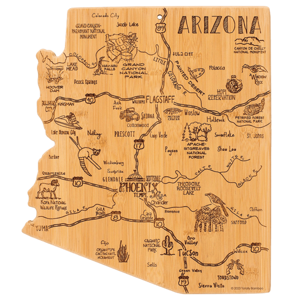 U.S. Destination Bamboo Cutting and Serving Boards 1257