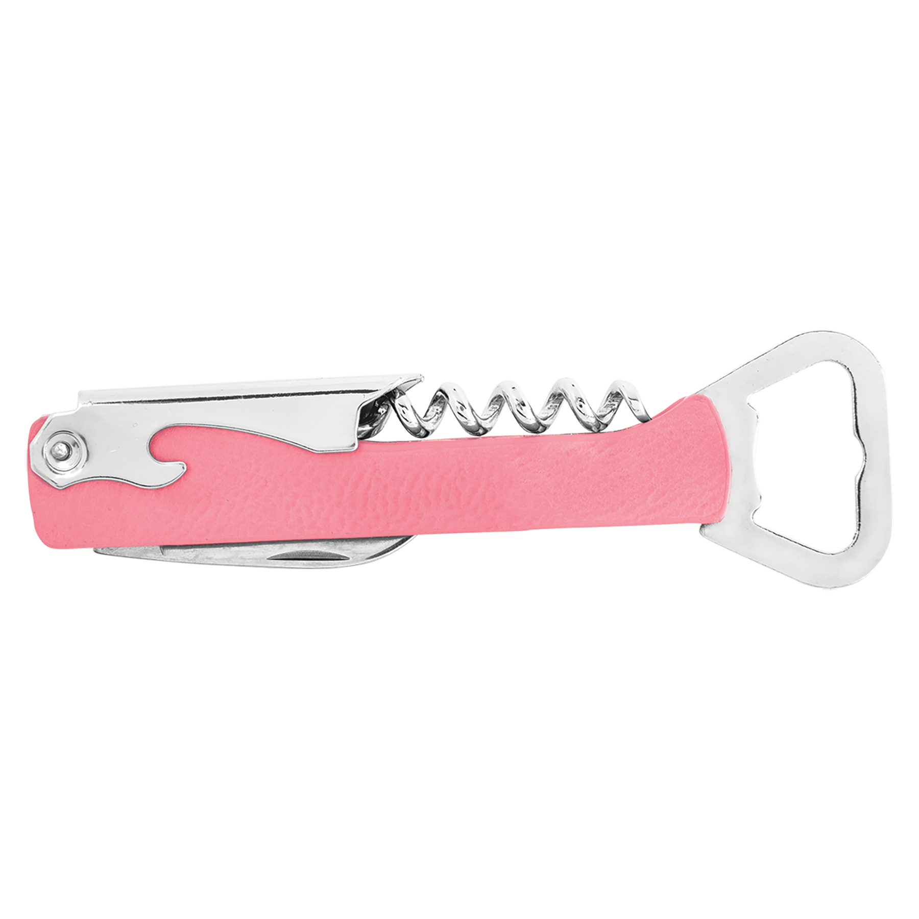 Pink Leatherette Wine Bottle Opener 3