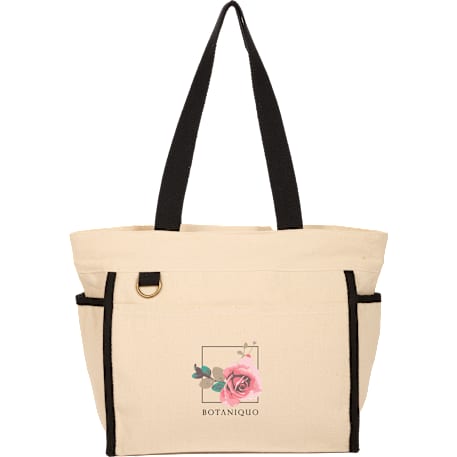 10oz Organic Cotton Accent Tote 25