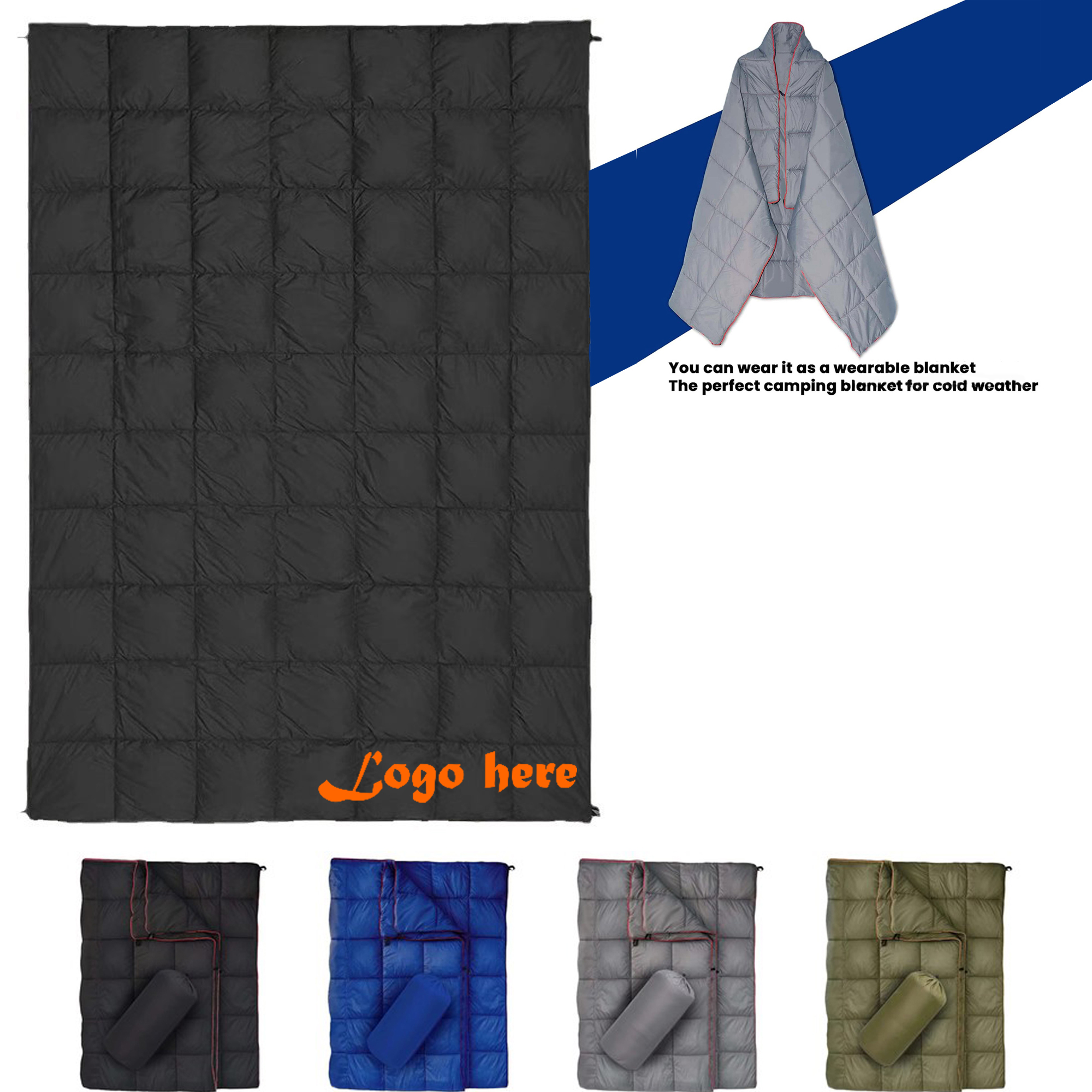 All-Weather Waterproof Striped Blanket 1
