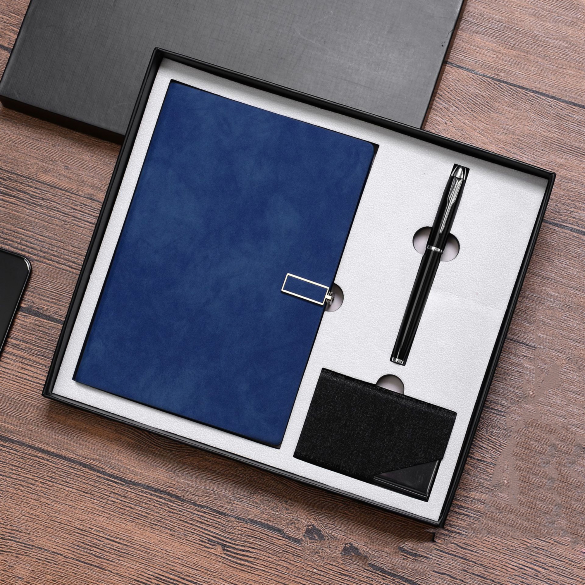Leather Business Notebook Gift Set 2