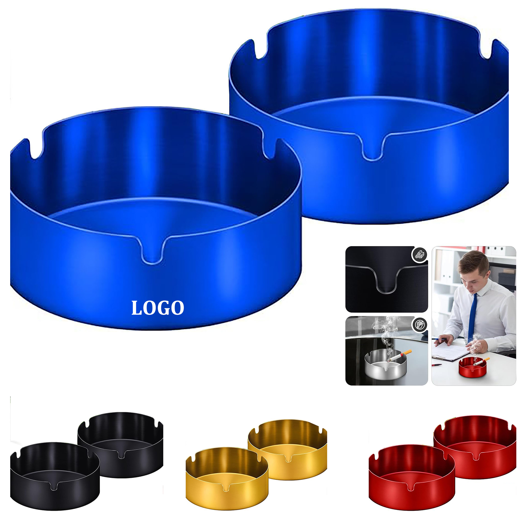 Stainless Steel Outdoor Ashtray 1