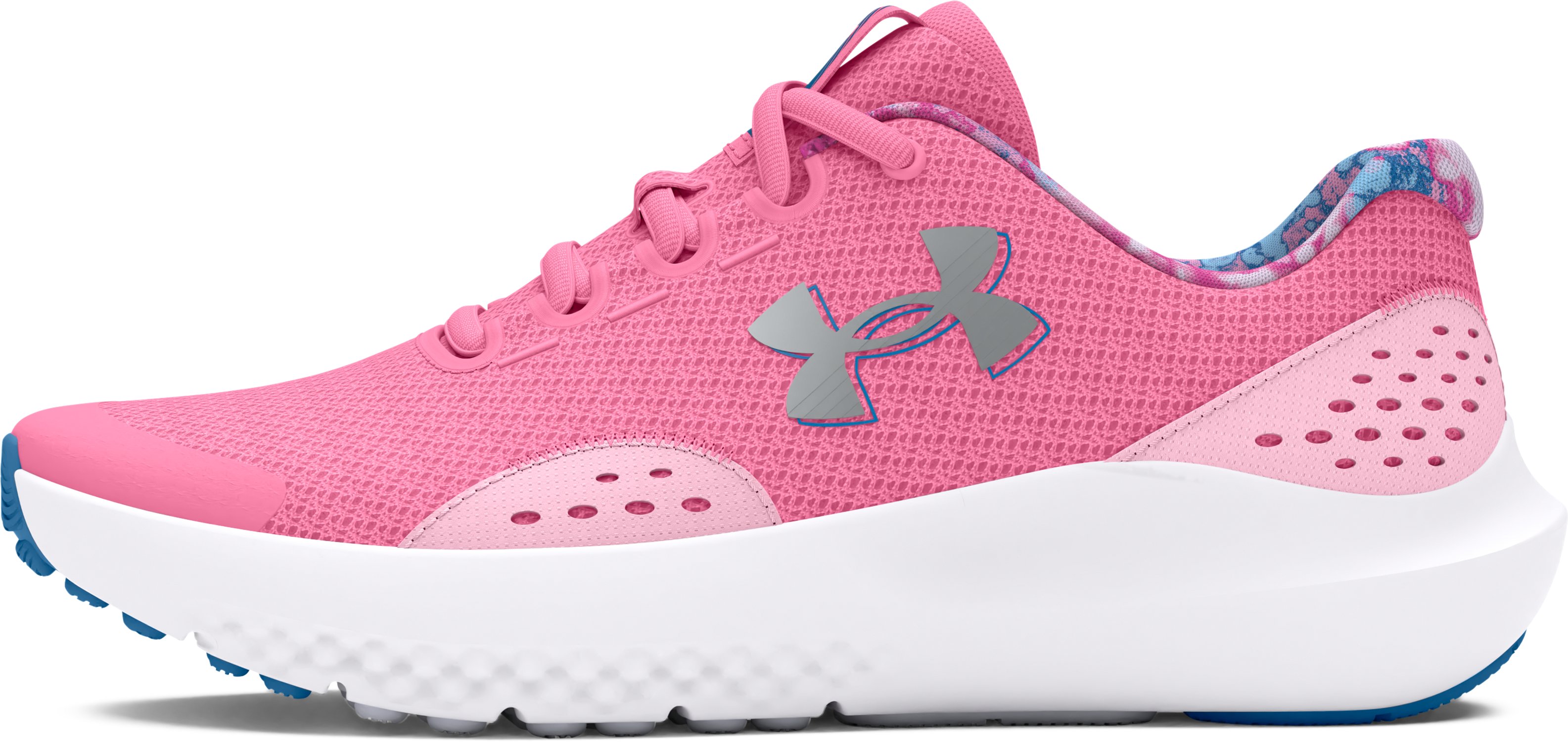 UA Surge 4 Printed Girls' Grade School Running Shoes, custom youth shirt with logo imprint 2