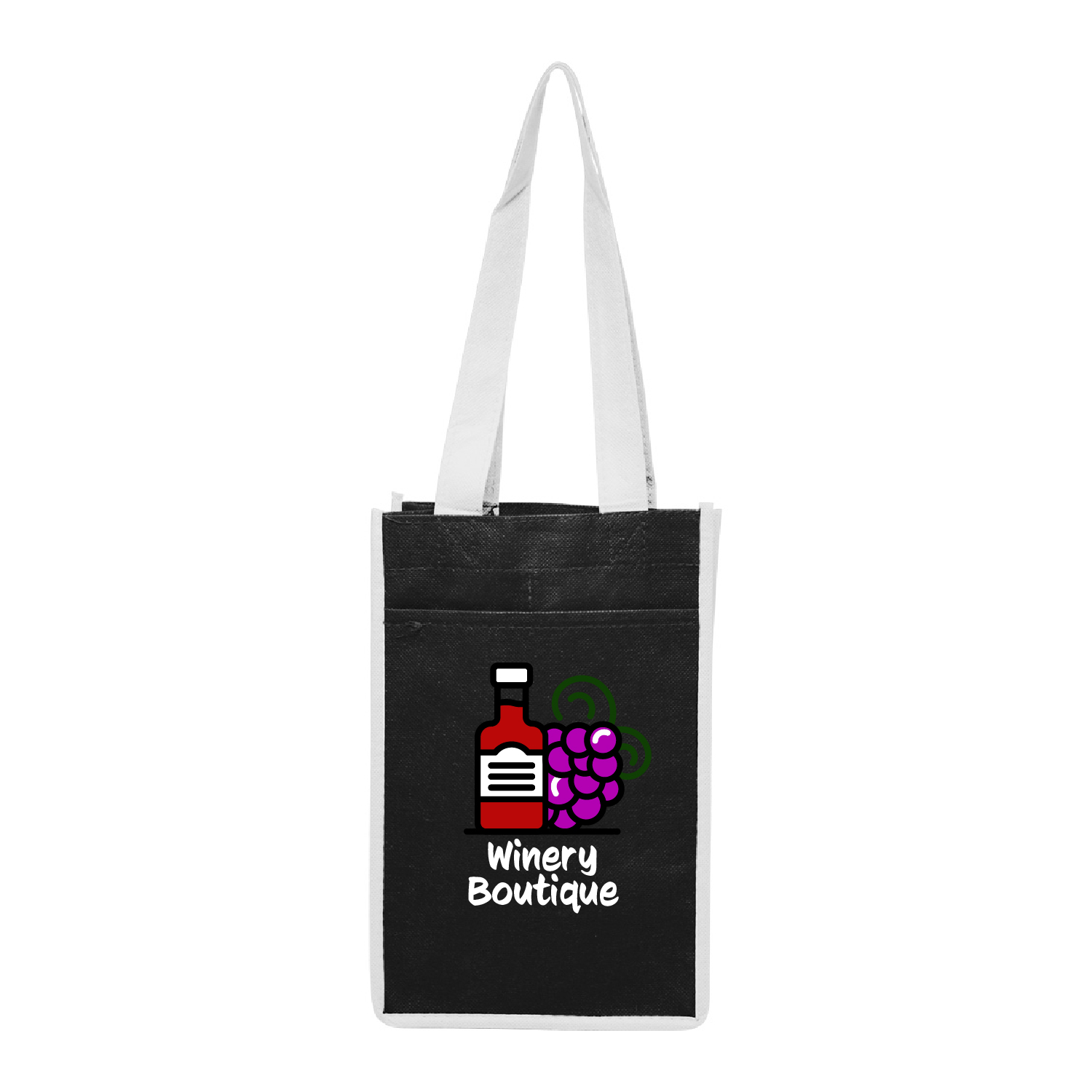 Bacchus Non-Woven Wine Bag (Full Color Imprint) 2