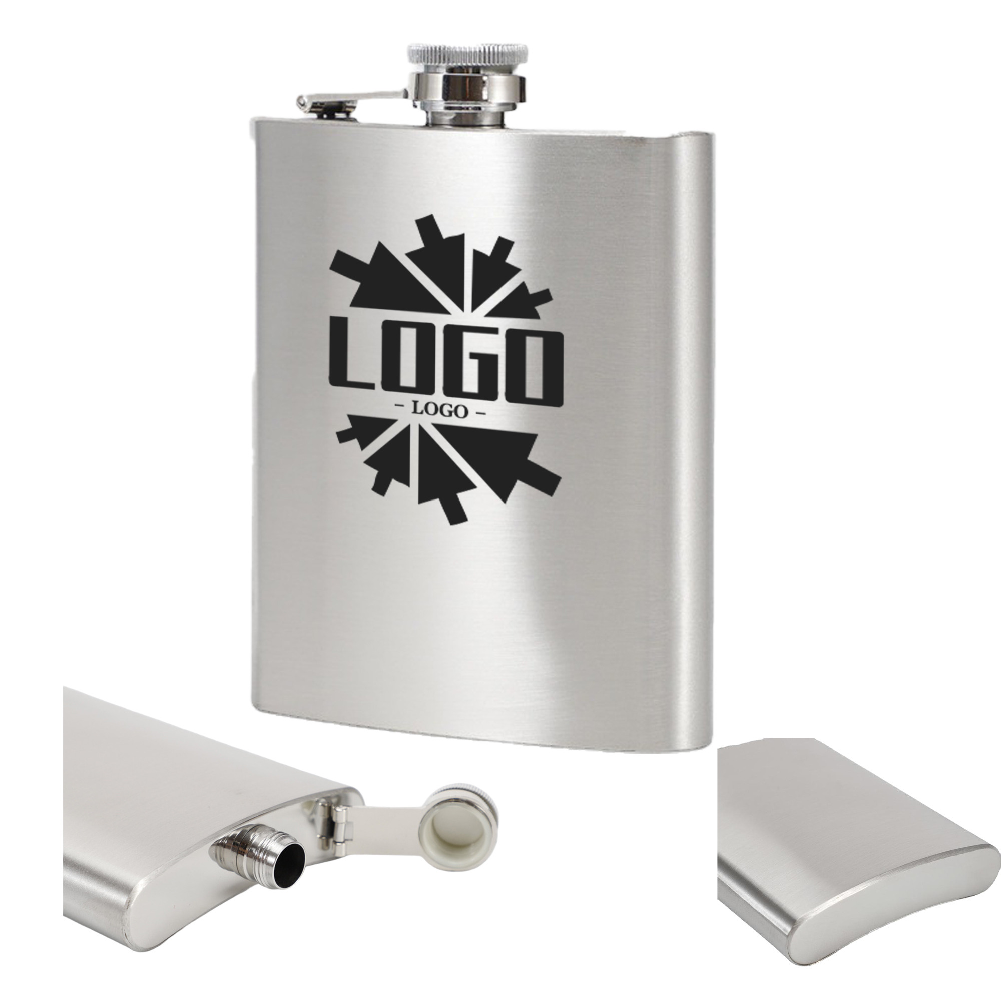 6oz 304 Stainless Steel Portable Hip Flask 1