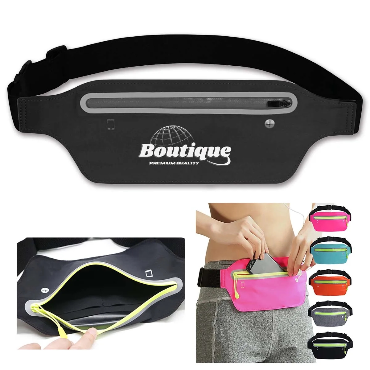 Outdoor Slim Running Sports Fitness Belt Waist Fanny Pack 3