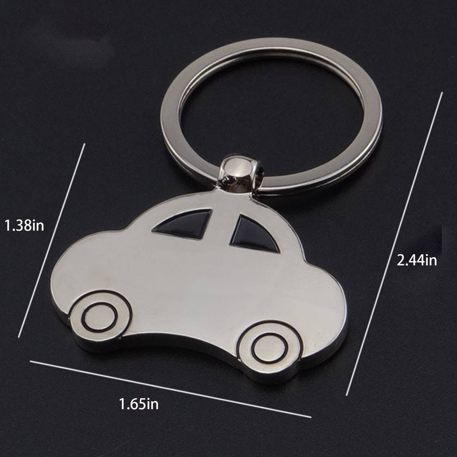 Creative Model Couple Beetle Vintage Car Metal Keychain 6