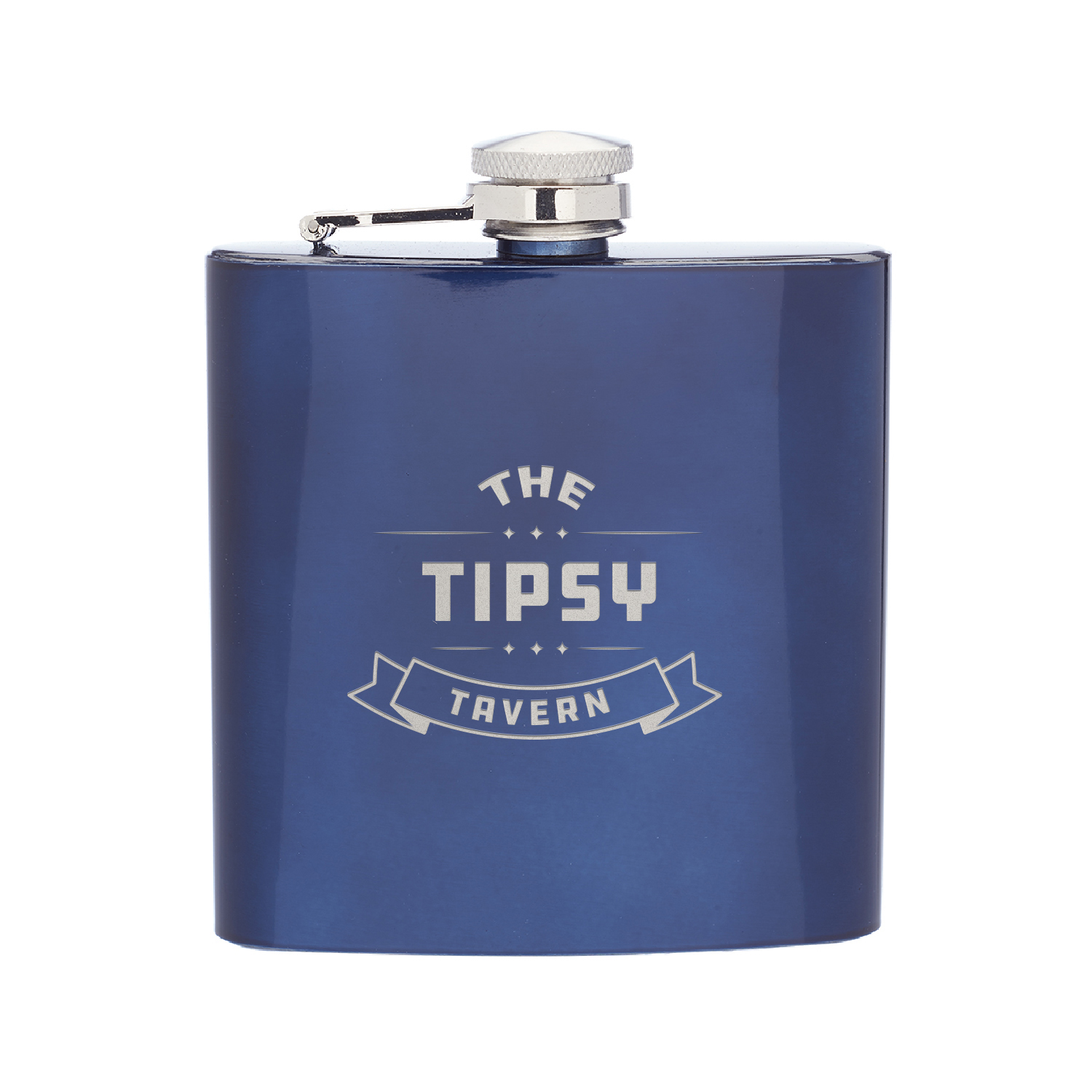 6 oz. Lazio Stainless Steel Hip Flask (Engraved Imprint), custom water bottle with logo imprint 6