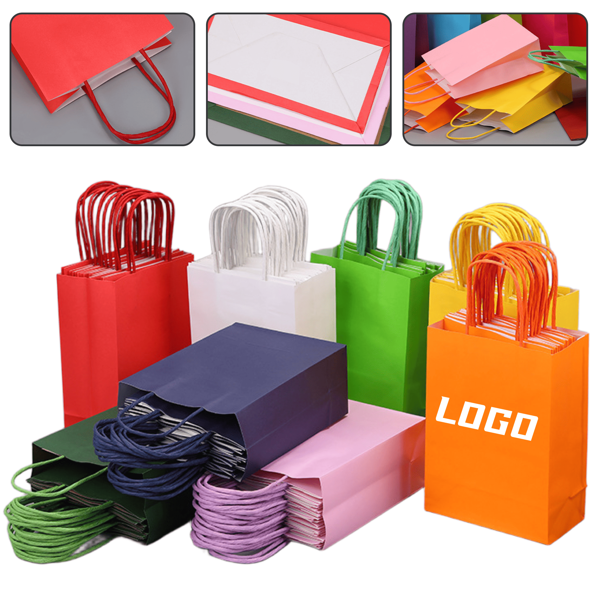 Eco-Friendly Heavy Duty Kraft Paper Shopping Tote 2