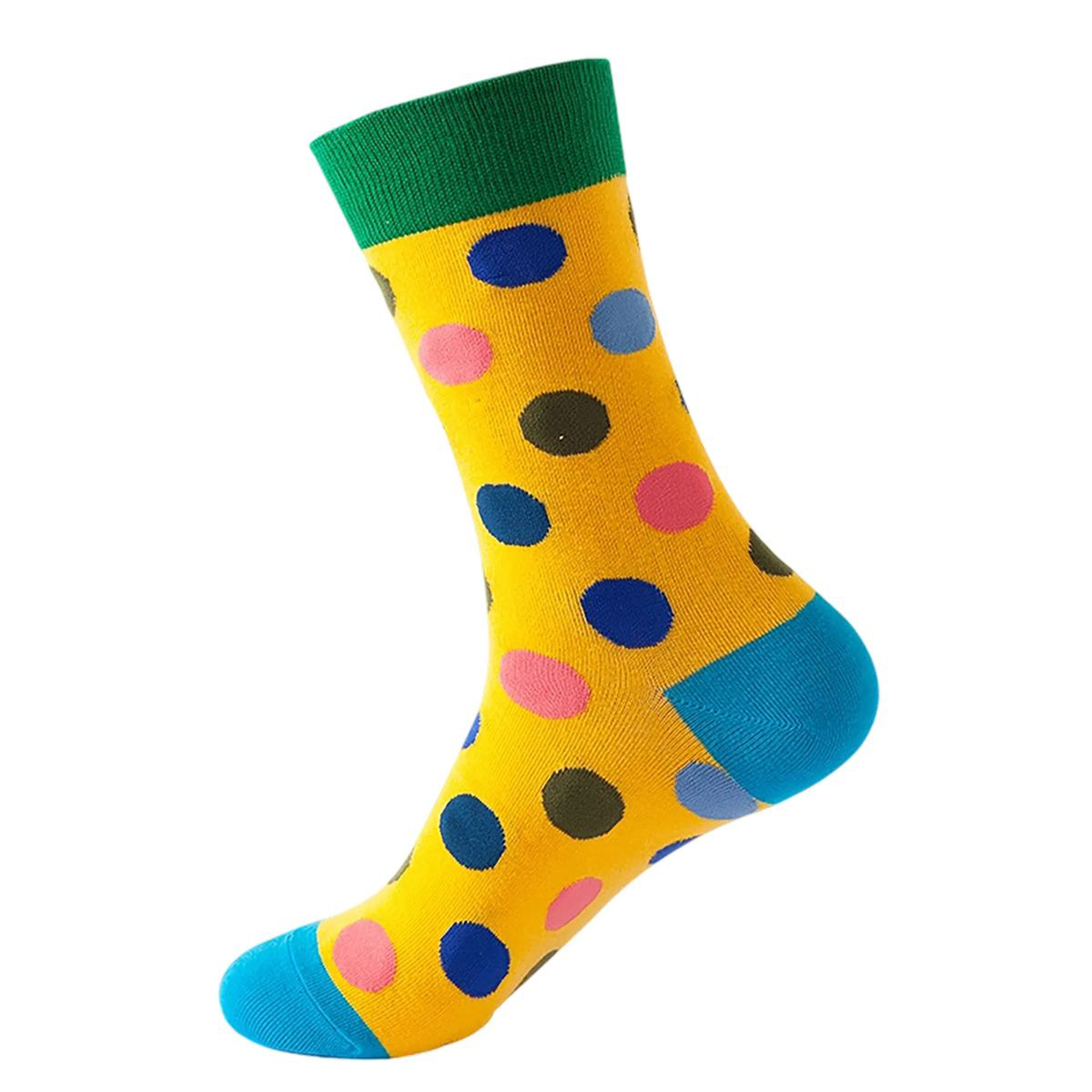 Cotton Crew Socks with Jacquard Pattern 99
