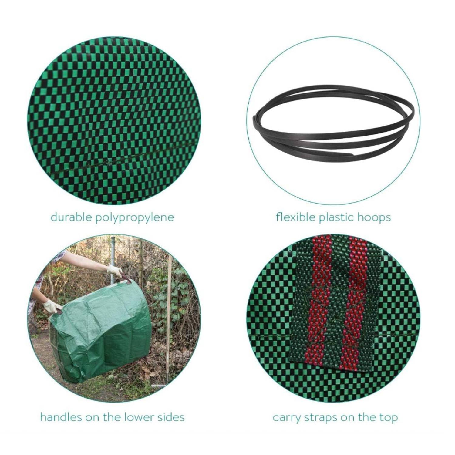 72 Gallon Reusable Gardening Lawn Leaf Bag 4