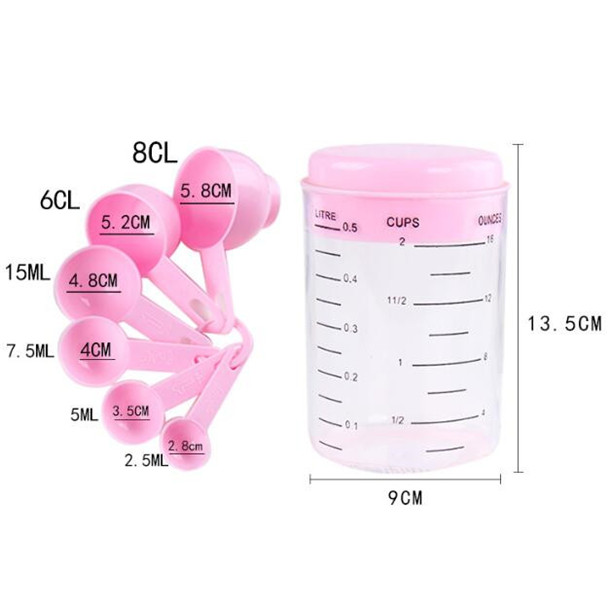 7Pcs Plastic Cup Measuring Tools Spoons 3