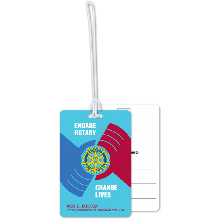 Custom Write-On Luggage Tags .020 Plastic (16 sq/in) Full Colour - 6" Loop 2