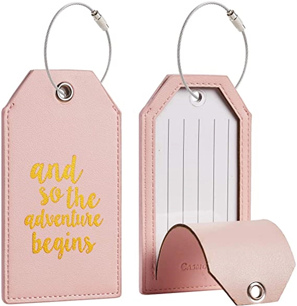 Pu Luggage Tags With Steel 3