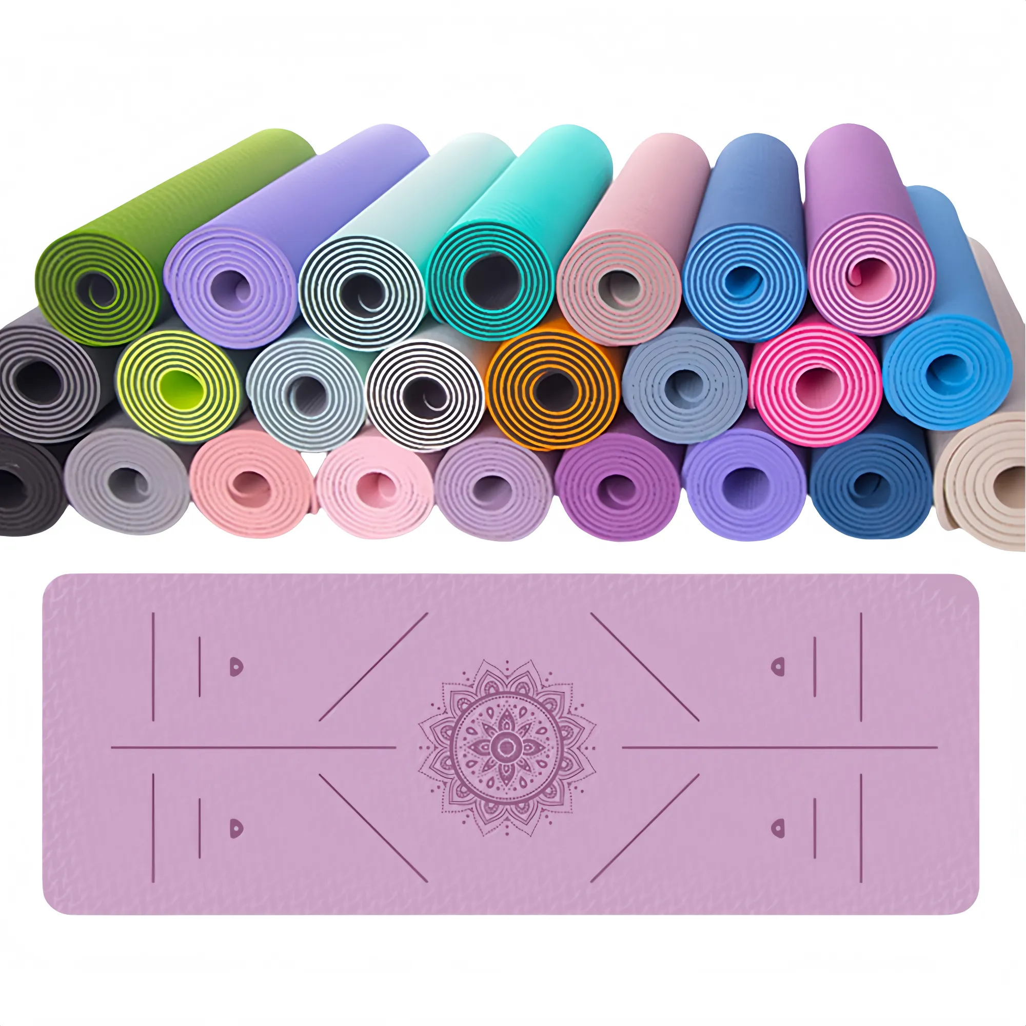 Double Sided Anti Slip Fitness Yoga Mat 2