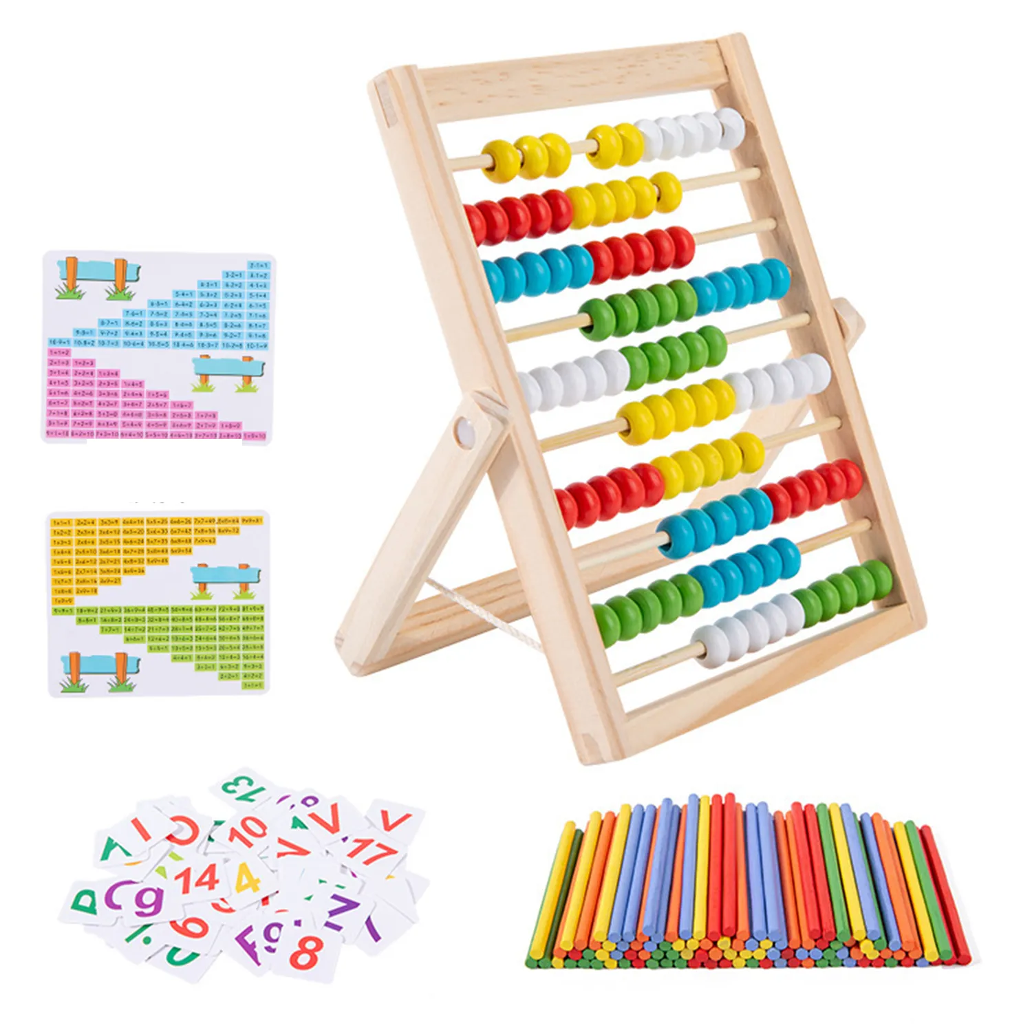 10-Row Wooden Frame Abacus 2