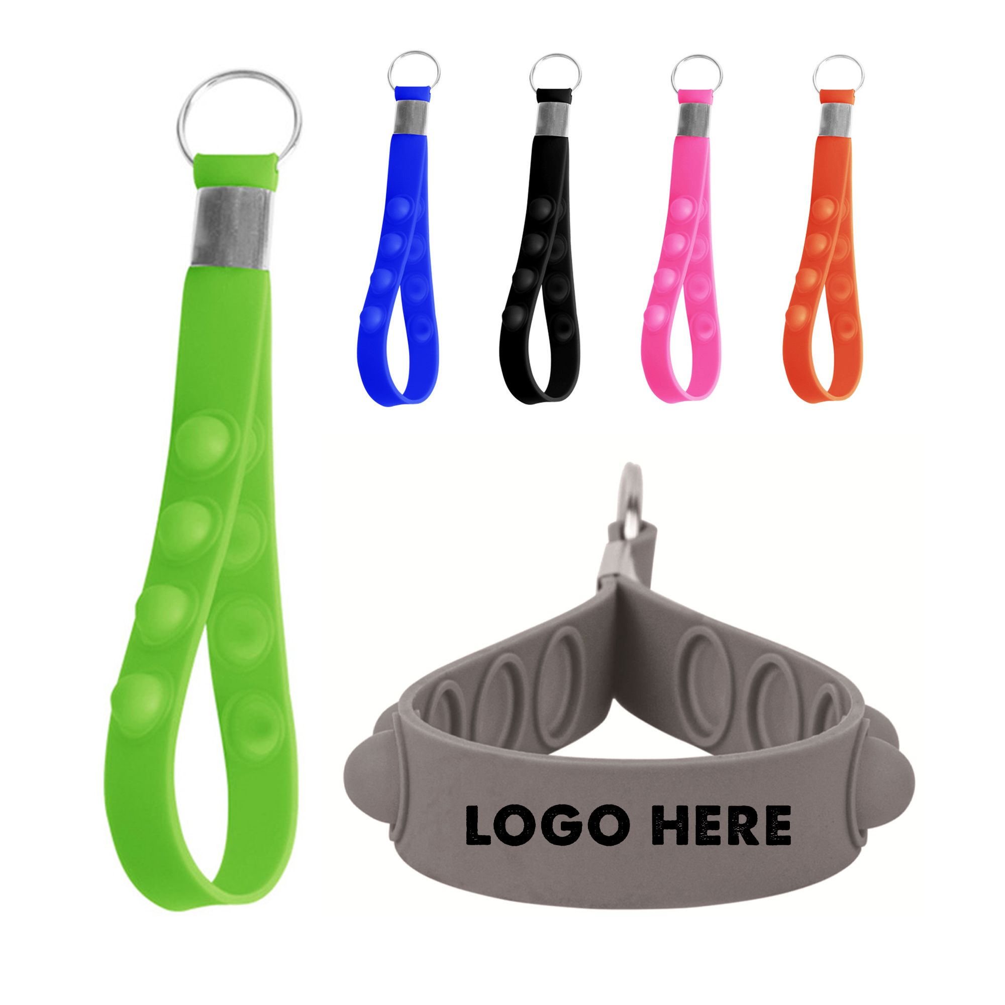 Silicone Stress Relief Keychain 1