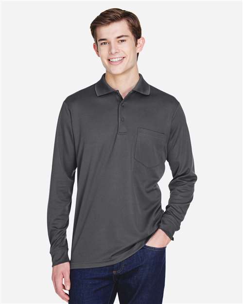 Men's Pinnacle Performance Long Sleeve Piqué Polo with Pocket - 88192P 20