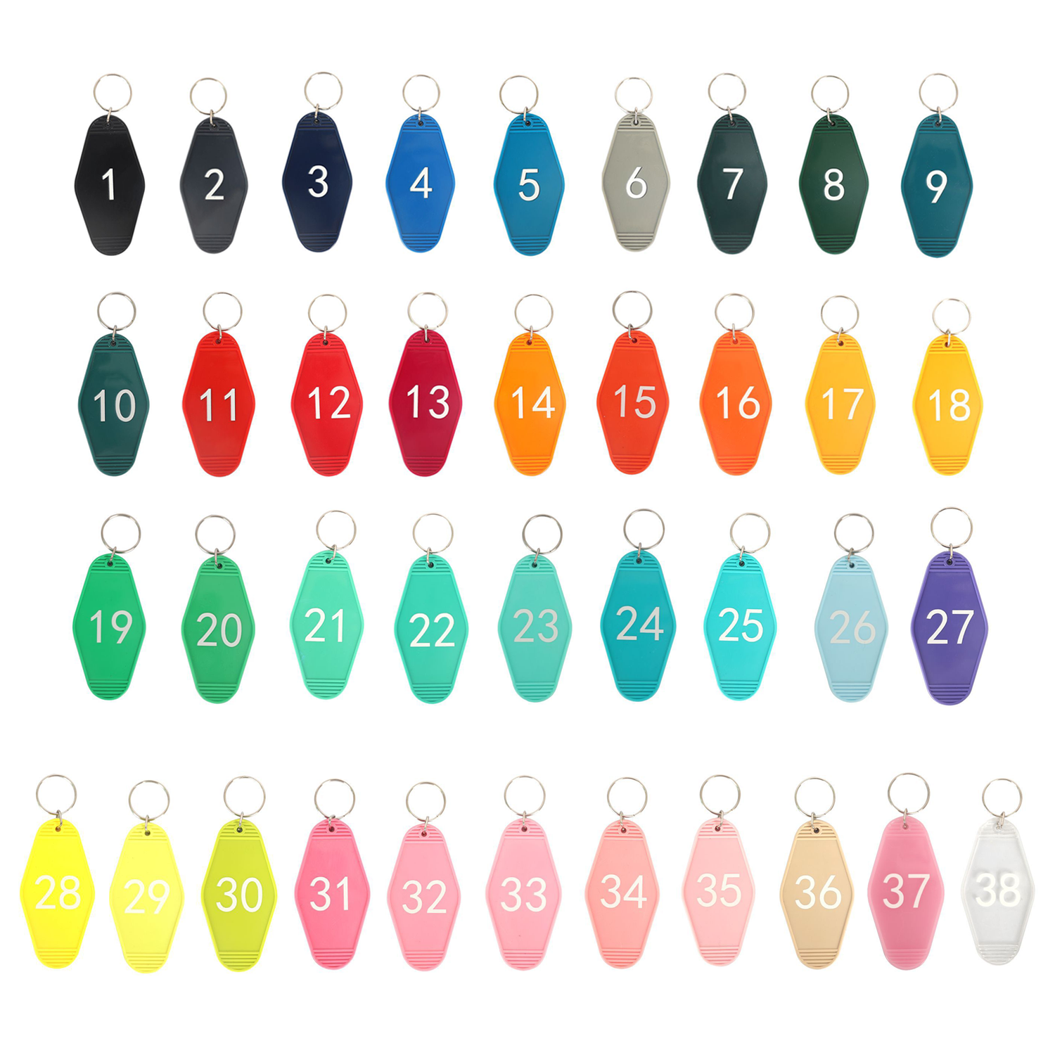 Vintage Motel Keychain - Customizable Retro Style 3