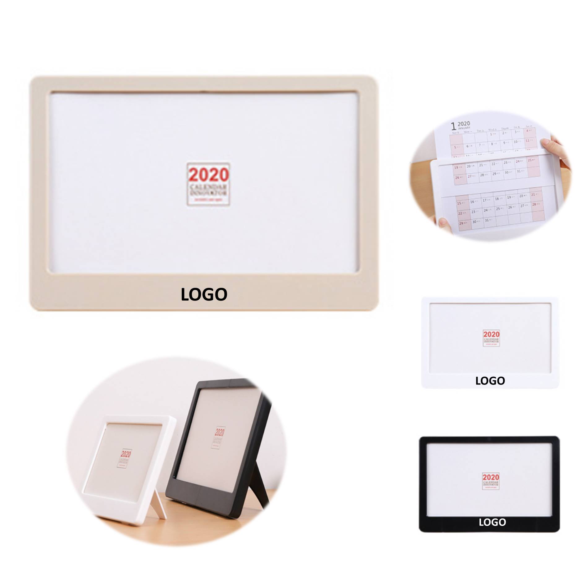 Horizontal Photo Frame Desk Calendar Wall Calendar 2