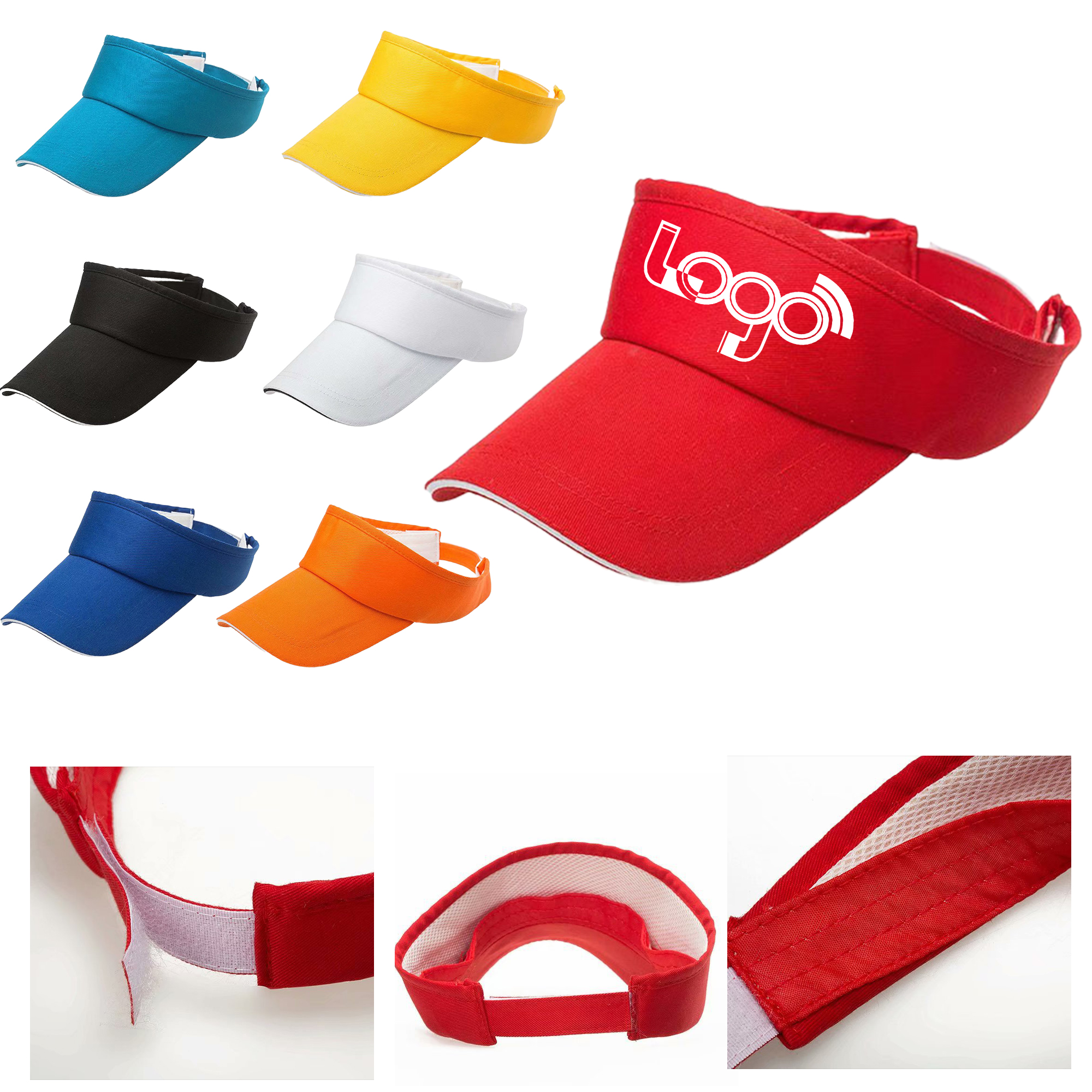 Full Color Sun-Blocking Visor Cap 2