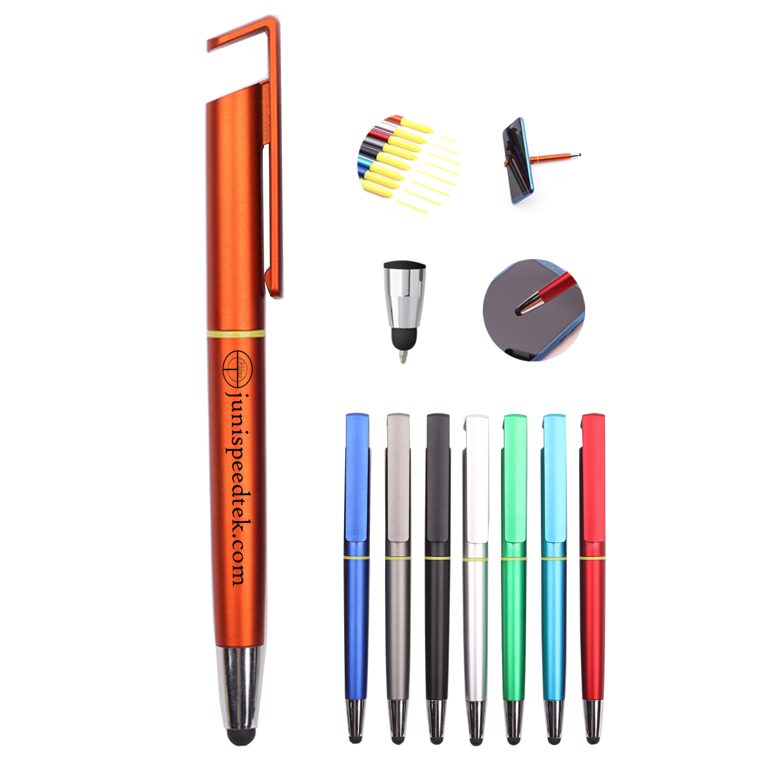 4-in-1 Multifunctional Stylus Highlighter Ballpoint Pen 2