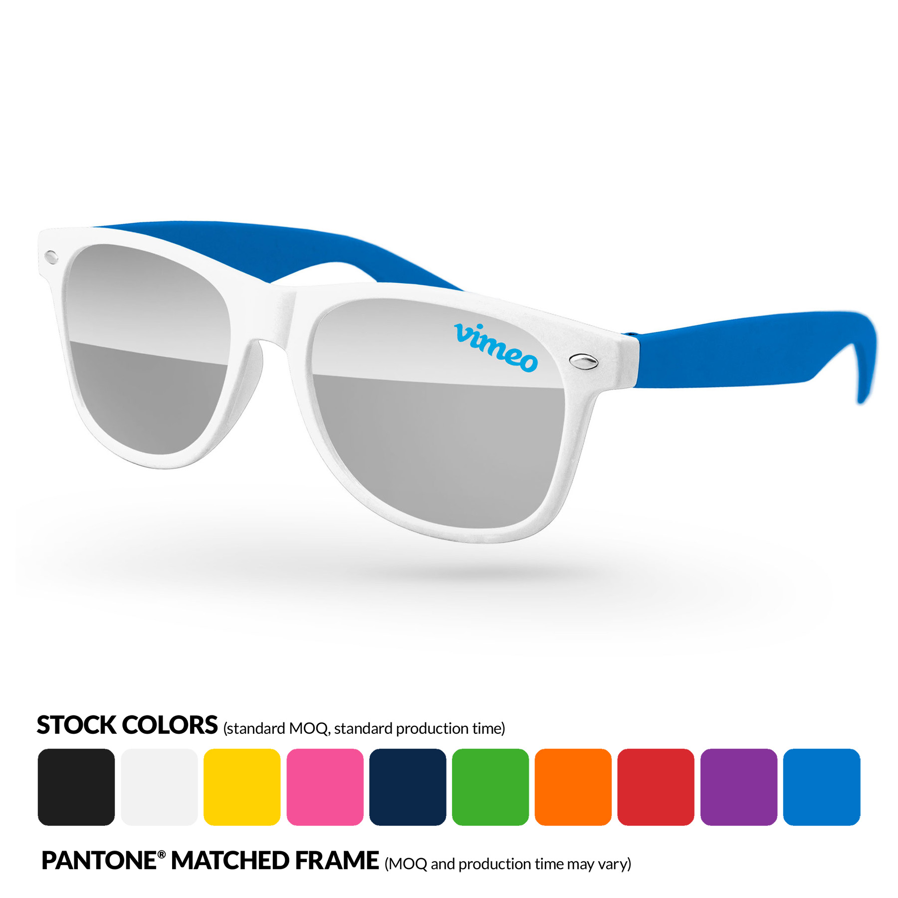 2-Tone Retro Mirror Sunglasses 4