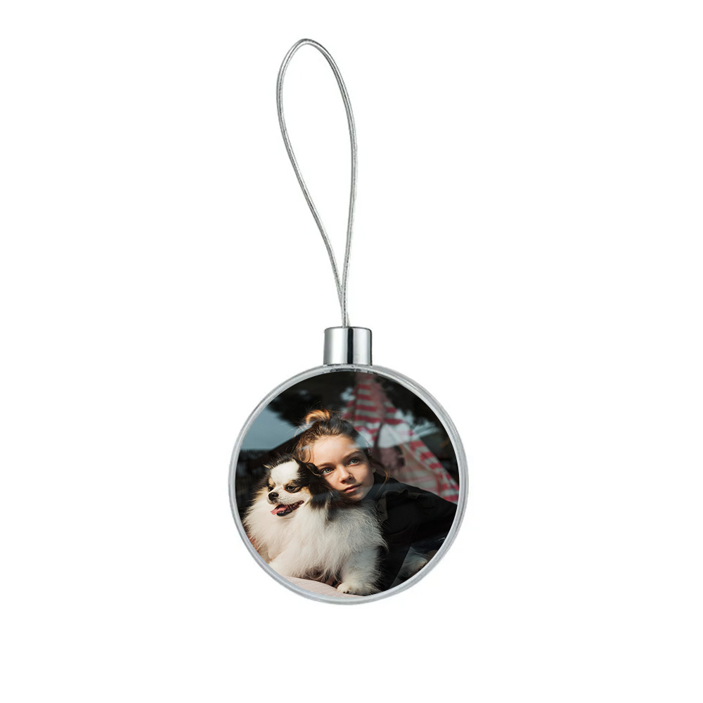 Round Photo Frame Ornament 8