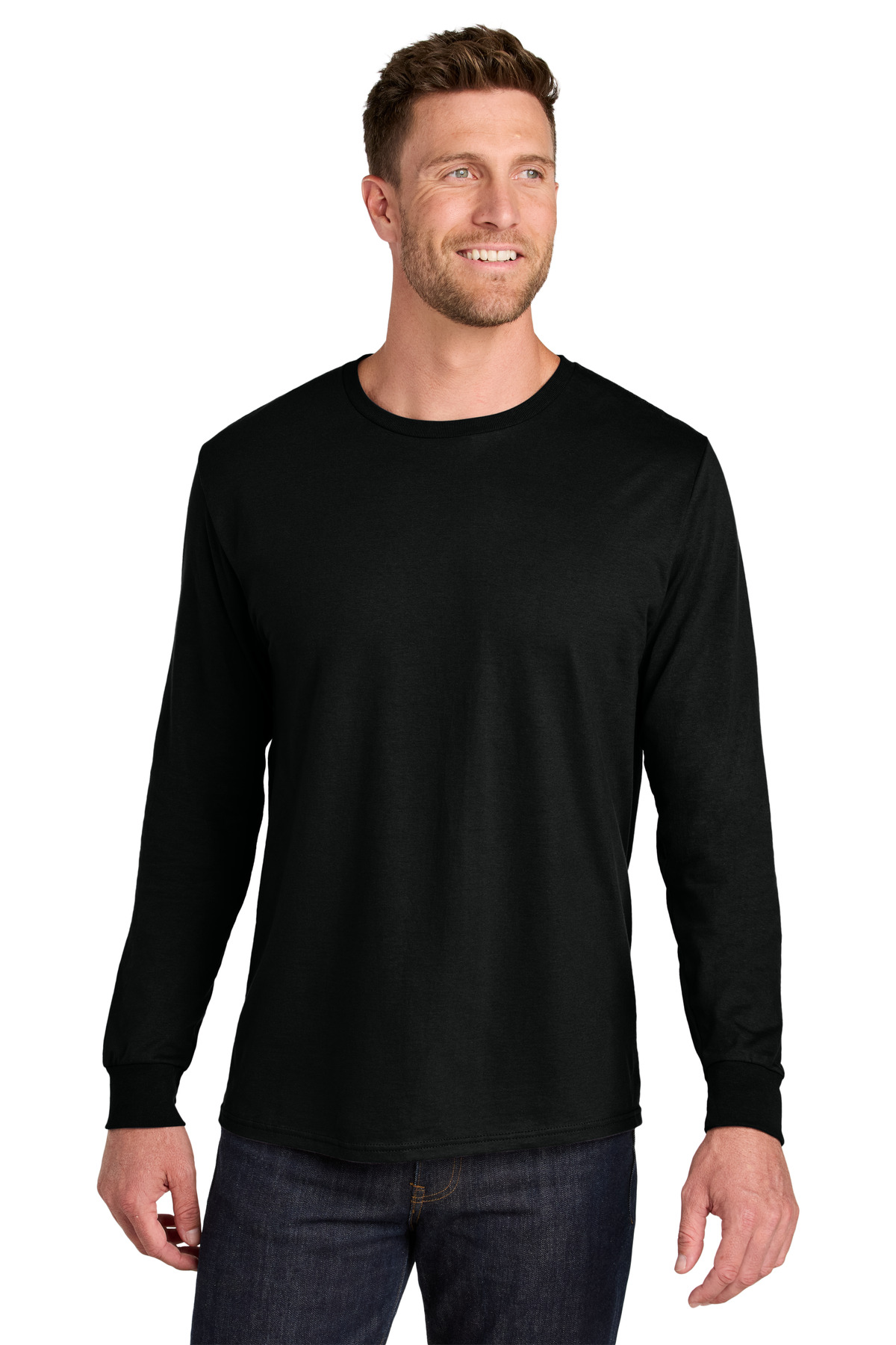 Jerzees Ultimate Unisex Ring Spun Long Sleeve T-Shirt IC46L 44