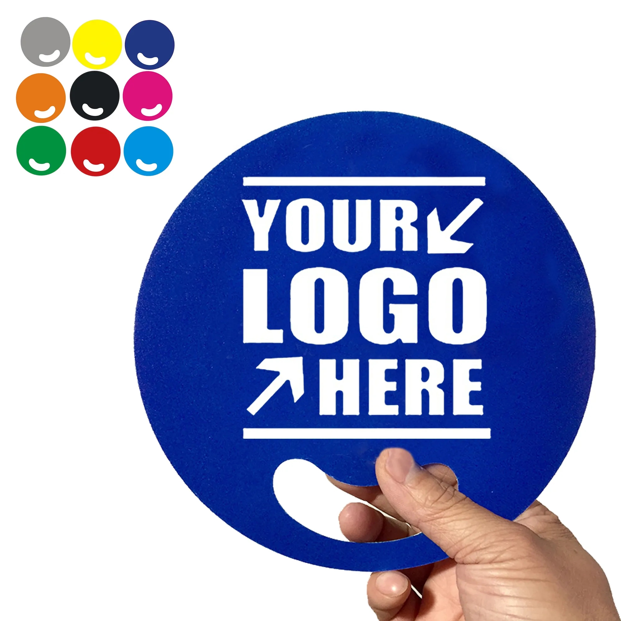 Custom Plastic Round Hand Fan 2