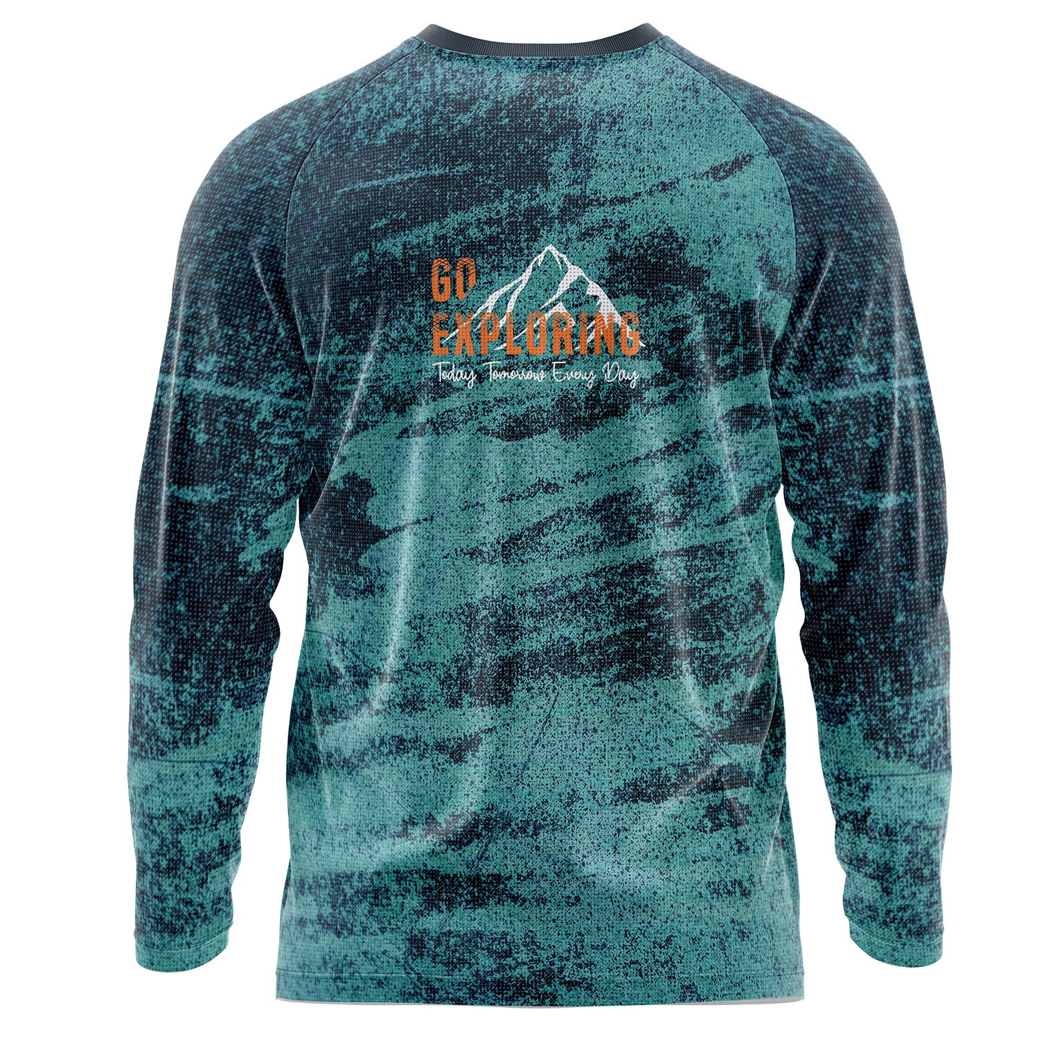 Unisex 150 GSM Pinhole Mesh Performance Sublimation long Sleeve T-shirt 2
