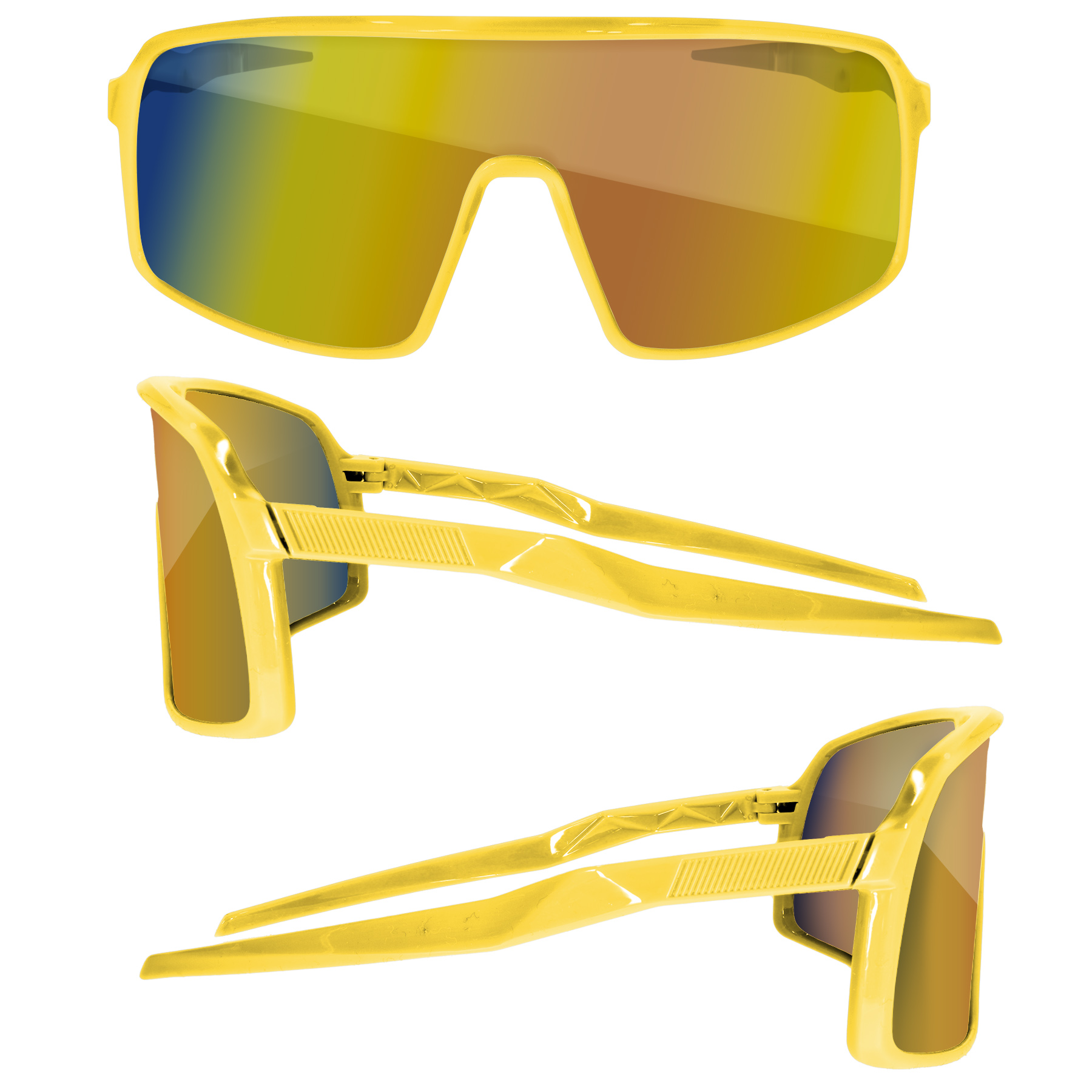 Sport Viper Mirror Sunglasses w/ 1 Color Lens Imprint 16
