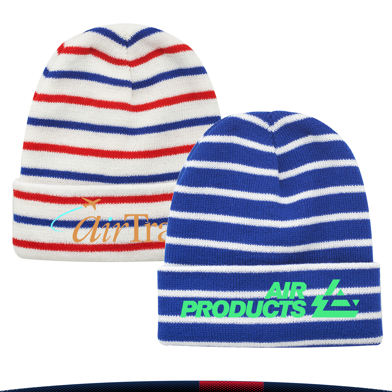 Cabou Striped Knitted Beanies 8